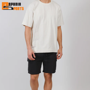 Pantalones Cortos Deportivos Casuales de Algodón 100% de Alto Gramaje para Hombre, Transpirables, de Secado Rápido, con Cintura Elástica y Media, Ideales para Correr - Product Image 5