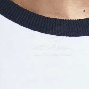 Camiseta de Hombre con Logotipo Personalizado, 100% Algodón, Transpirable, de Alta Calidad, Color Sólido Personalizado, Informal, Hecha en Pakistán, Venta en Línea - Product Image 5