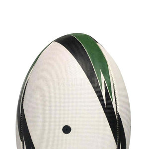 Balón de Rugby Más Vendido, Precio de Fábrica al por Mayor, Balón de Rugby de Entrenamiento Profesional de Cuero PU Duradero - Product Image 4