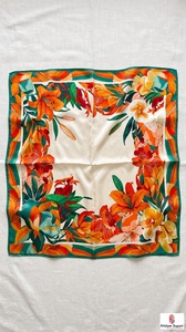 Wholesale Custom Logo Satin Printed <b>Scarf</b> Private Label OEM ODM Fashion Manufacturer Nigeria Ghana Kenya Congo Senegal Tanzania - Product Image 4