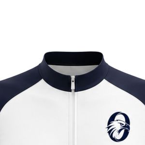 Men's Navy White Yellow Zipper Sublimation Print <b>Cycling</b> Jersey Short Sleeve Bicycle Racing Shirt Outdoor Sports Wear - Product Image 6