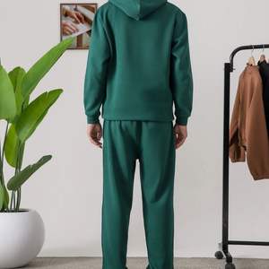 Conjunto de Sudadera con Capucha y Pantalones Deportivos Personalizados 100% Poliéster Algodón con Logotipo, Ropa Deportiva Informal para Hombre, Fabricante OEM ODM - Product Image 5