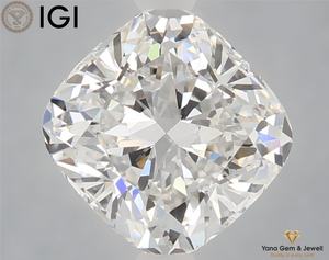 เพชรทรงคุชชั่น 2.50 กะรัต พร้อมใบรับรอง IGI เพชร CVD ที่เพาะเลี้ยงในห้องปฏิบัติการ สี E ความสะอาดระดับ VS1 สำหรับแหวนขอแต่งงานแบบสั่งทำพิเศษ - Product Image 1