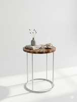 Mesa Consola Moderna de Madera PB con Patas Metálicas, Diseño Minimalista para Entrada, Muebles de Sala de Estar, Lumetal Vietnam
