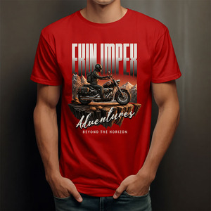เสื้อยืดพิมพ์ลายกราฟิกตามสั่ง ผู้ชาย ผ้าฝ้าย สตรีทแวร์ นักขี่มอเตอร์ไซค์ เสื้อยืดลำลอง แฟชั่น เสื้อยืดโอเวอร์ไซส์ - Product Image 3
