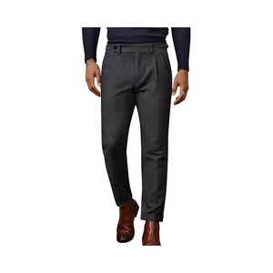 Pantalon décontracté respirant pour homme grande taille printemps-automne, taille élastique ajustée, coupe pantalon court - Product Image 2