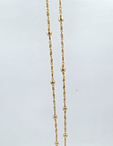 DIVYORO สร้อยคอแบบโซ่ลูกปัดชุบทอง 22k สำหรับผู้หญิง - Product Image 1