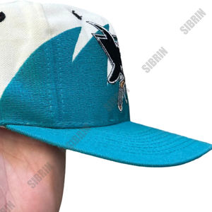 Gorra Snapback Sibrin Personalizada Premium de los San Jose Sharks con Bordado 3D, Ajustable, para Ciclismo al Aire Libre y Equipos de Hockey Profesional - Product Image 4