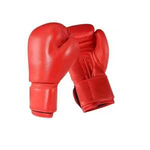 Guantes de Boxeo Profesionales Negros de Alta Calidad al por Mayor, 12oz, para Adultos, Ligeros, con Cierre Completo en los Dedos, de Cuero, Impermeables y Elásticos - Product Image 1