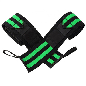Sangles de soutien réglables pour poignets, noir et jaune, fermeture antidérapante à boucle auto-agrippante pour la musculation, l'entraînement de force, la sécurité en fitness - Product Image 6