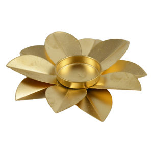 Porte-bougie en métal de type fleur argentée, idéal pour la décoration de table et les décorations de Noël, disponible en plusieurs designs. - Product Image 5