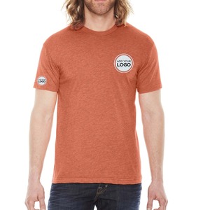 T-shirt Tri-blend pour hommes, t-shirts de sport pour hommes, manches courtes, séchage rapide, léger, mélange de coton doux, UPF 50+, t-shirt anti-UV - Product Image 1