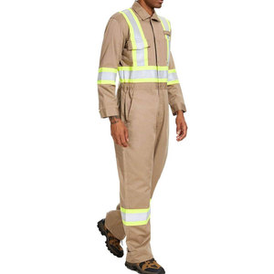 Combinaison de travail unisexe jaune haute visibilité Econex Sports, en polyester imprimé en sérigraphie, avec bandes réfléchissantes, uniforme de sécurité - Product Image 2