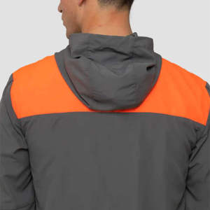 <b>Men</b> Custom Hooded <b>Windbreaker</b> Jacket Lightweight Waterproof Outdoor Sports Windproof Coat Contrast Color Athletic Outerwear - Product Image 5
