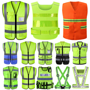 Nouveau design, gilet de sécurité réfléchissant sans manches, haute qualité, nylon polyester, prix de gros, fabriqué au Pakistan - Product Image 5