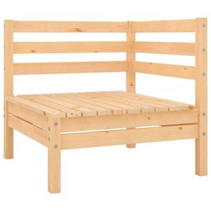 Sofá Modular de Esquina para Jardín de Madera de Pino Natural Sólido, Tamaño Estándar con Diseño Elegante - Product Image 1