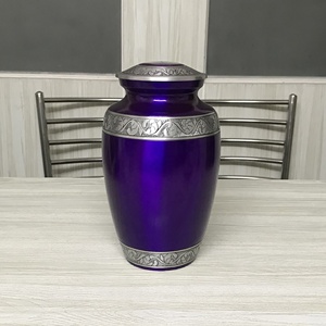 Urne et cercueil funéraires écologiques en aluminium antique de haute qualité pour cendres humaines et animales – Fournitures funéraires - Product Image 6