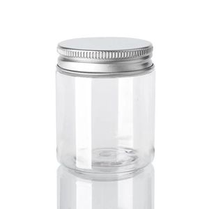Pot en verre transparent avec couvercle métallique hermétique, idéal pour conserver les fruits secs frais et bien rangés dans la cuisine - Product Image 1