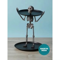 Décoration de bougie en forme de crâne – Accent décoratif d'Halloween pour les lieux hantés
