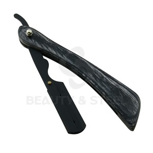 Navaja de Barbero Profesional de Acero Inoxidable con Hoja Recta de Carbón Vegetal para un Afeitado Suave y Preciso - Product Image 5