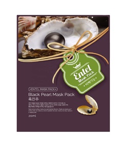 ENTEL(BLACK PEARL)_ MADE in COREA Home Skin Care Masque pour le visage et le corps Cosmétique Facial Beauty Mascarillasl Sheet Korean - Product Image 1