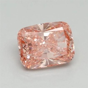 Diamant rose synthétique de laboratoire, taille coussin allongée, de 1,00 à 5,00 carats, rose fantaisie, certifié, clarté VVS VS - Product Image 2