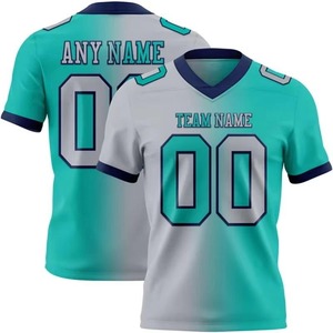 เสื้อฟุตบอลอเมริกันย้อนยุคขายส่งปี 2026 สำหรับผู้ใหญ่ แห้งเร็ว สตรีทแวร์ เสื้อยืดฟุตบอลแขนสั้นแบบสั่งทำพิเศษ คอวี - Product Image 6