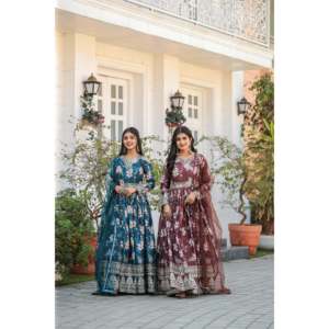Ensemble de robe de soirée pour femmes avec bas et dupatta, ensembles élégants pour femmes - Product Image 2