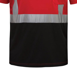 Custom Clothing Reflective Safety T-Shirt Construction Work Shirts With Reflective <b>Strips</b> 100% Polyester Made T-Shirts - Product Image 5