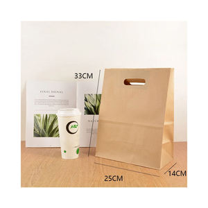 Custom Eco-Friendly Kraft Paper <b>Bags</b> for Food Packaging with Offset Printing and Custom Logo - Product Image 2