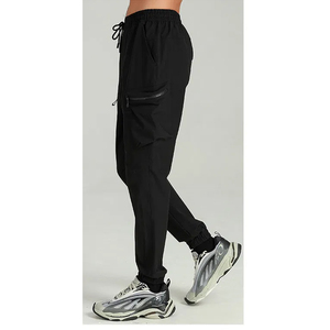Pantalones Deportivos Casuales para Hombre, Ligeros, de Cintura Media, Corte Recto, Fáciles de Poner, Tela Suave y Elástica, Cierre con Cordón - Product Image 3