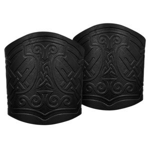 สายรัดข้อมือหนังแท้ สไตล์ยุคกลางและโบราณ - Product Image 1