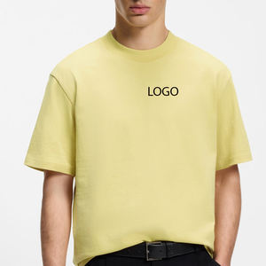 Vêtements décontractés pour l'extérieur, collection été, prix d'usine, t-shirts à manches courtes avec imprimé graphique minimaliste, coupe ample, style urbain pour hommes - Product Image 1