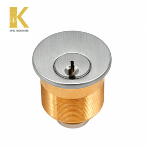 Cerradura de Cilindro Mortise de 28 mm con Ranura para Llave SC, Cromado Satinado, Logotipo OEM Personalizado para Uso Comercial y Residencial - Product Image 6