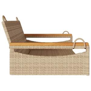 Banc balançoire de patio beige - Product Image 5
