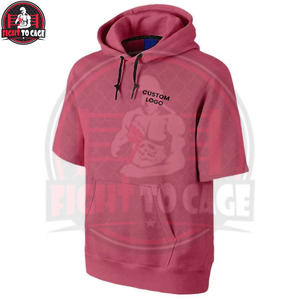 Sweat-shirts à manches courtes pour hommes, design unique, respirants, avec logo personnalisé, couleur unie, pour l'automne, pour la salle de sport et les entraînements - Product Image 3