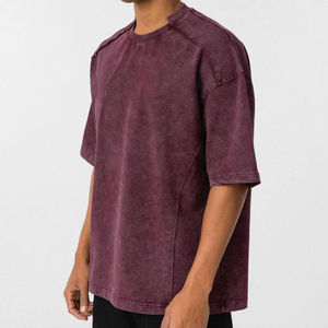 Camisetas de Hombre de Alta Calidad, Camisetas Vintage de Manga Corta para Hombre, Ropa al por Mayor, Camisetas de Cuello Redondo 100% Algodón de Peso Pesado - Product Image 2