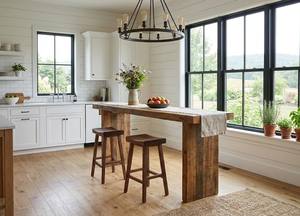 Ensemble de 2 tabourets ronds en bois avec assise courbée - Design moderne, légers et durables pour une utilisation comme table basse - Product Image 2