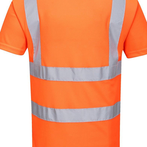 New Design High Visibility Work Wear <b>Security</b> Fluorescent Safety Basic Short Sleeve T Shirt In Cheap Price - Product Image 6