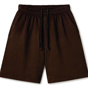 Pantalones Cortos de Felpa para Hombre, Esenciales y a la Moda, de Poliéster/Algodón, con Cintura Elástica Personalizada, Estilo Casual Holgado, con Patrón Sólido y Bordado, de Secado Rápido - Product Image 2