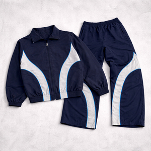 Ensemble de survêtement coupe-vent personnalisé au design moderne, fournisseur OEM, léger, respirant, pour la course et la gym, marque privée - Product Image 1