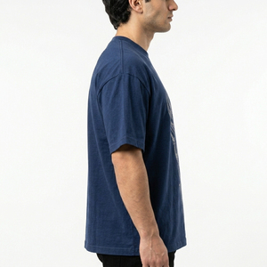 Casual Breathable Jersey Cotton Front Logo Men's Regular Fit T-<b>Shirt</b> Geometric Rhinestone Short Sleeve O-Neck Street Style - Product Image 4