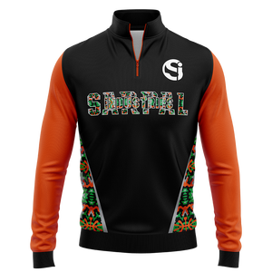 Conjunto de Sudadera y Pantalones de Algodón Personalizados con Media Cremallera, Forro Polar Técnico, Estilo Deportivo, con Serigrafía, para Hombre - Product Image 1