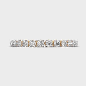 Bracelet tennis en argent 925 avec moissanite ronde, ton jaune, bijoux fins, chaîne de poignet de luxe - Product Image 6
