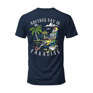 Camiseta con estampado de playa tropical Another Day in Paradise, 100% algodón, corte clásico - Product Image 1