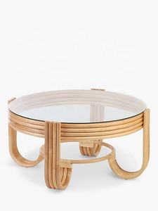 โต๊ะกาแฟดีไซน์ใหม่ทันสมัยสำหรับห้องนั่งเล่น ขายดี โต๊ะเก็บของแบบพับได้สำหรับโรงแรม ท็อปไม้ลายดอกไฮยาซินธ์ ผลิตโดย HNH Craft เวียดนาม - Product Image 5