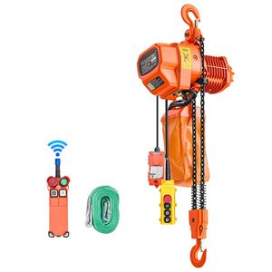 Palans électriques à chaîne de 2200 lb, hauteur de levage de 20 pieds, grue suspendue de 328 pieds, triphasée, câblée sur 15 pieds, télécommande sans fil sur 328 pieds - Product Image 1