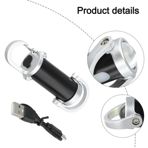 Không thấm nước USB-sạc mini <span class=keywords><strong>Keychain</strong></span> Đèn pin siêu sáng xách tay ánh sáng cho Đi Bộ Đường Dài Ngoài Trời & cắm trại - Product Image 5