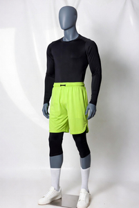 New Arrival Awrah Covering Shorts Muslim Men Double <b>Layer</b> Swimwear <b>Mid</b> Waist Inner Compression Solid Awrah Shorts - Product Image 3