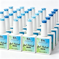 Vernis à ongles gel vegan écologique sans HEMA - 15 ml, haute saturation, vernis gel UV LED à retirer par trempage pour le nail art professionnel